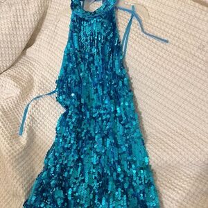 Halter Sequin Dress